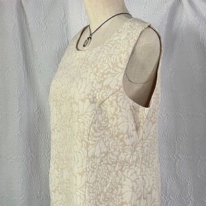 Coldwater Creek Cream Floral Mini Dress